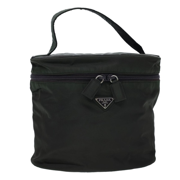 Prada Bags Prada Vanity Cosmetic Pouch Nylon Khaki Auth Fm2226